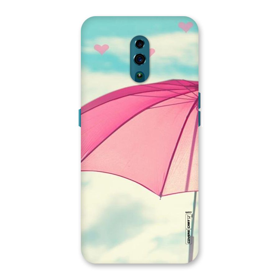 Cute Pink Umbrella Back Case for Oppo Reno