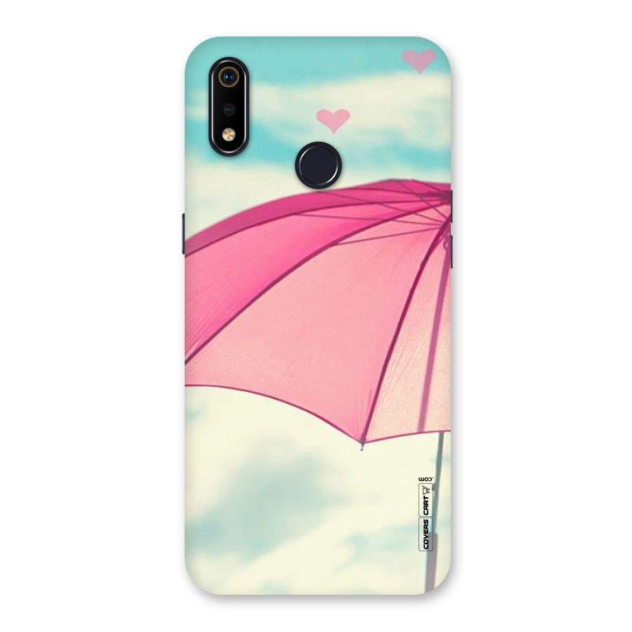 Cute Pink Umbrella Back Case for Realme 3i