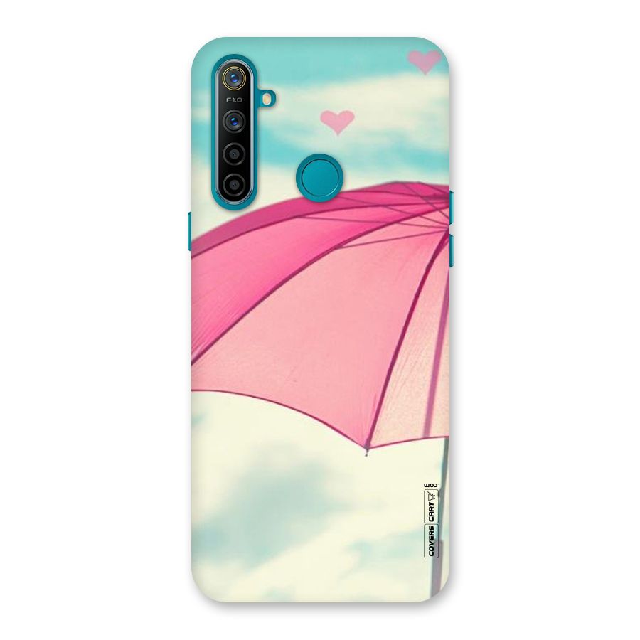 Cute Pink Umbrella Back Case for Realme 5i