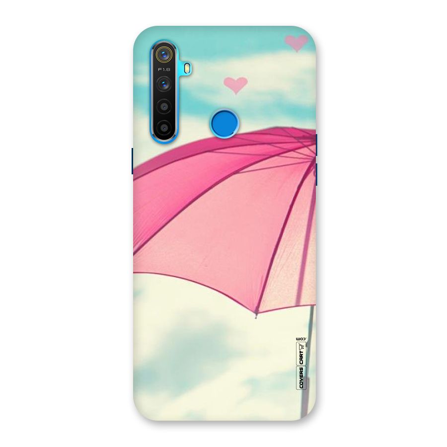Cute Pink Umbrella Back Case for Realme 5s
