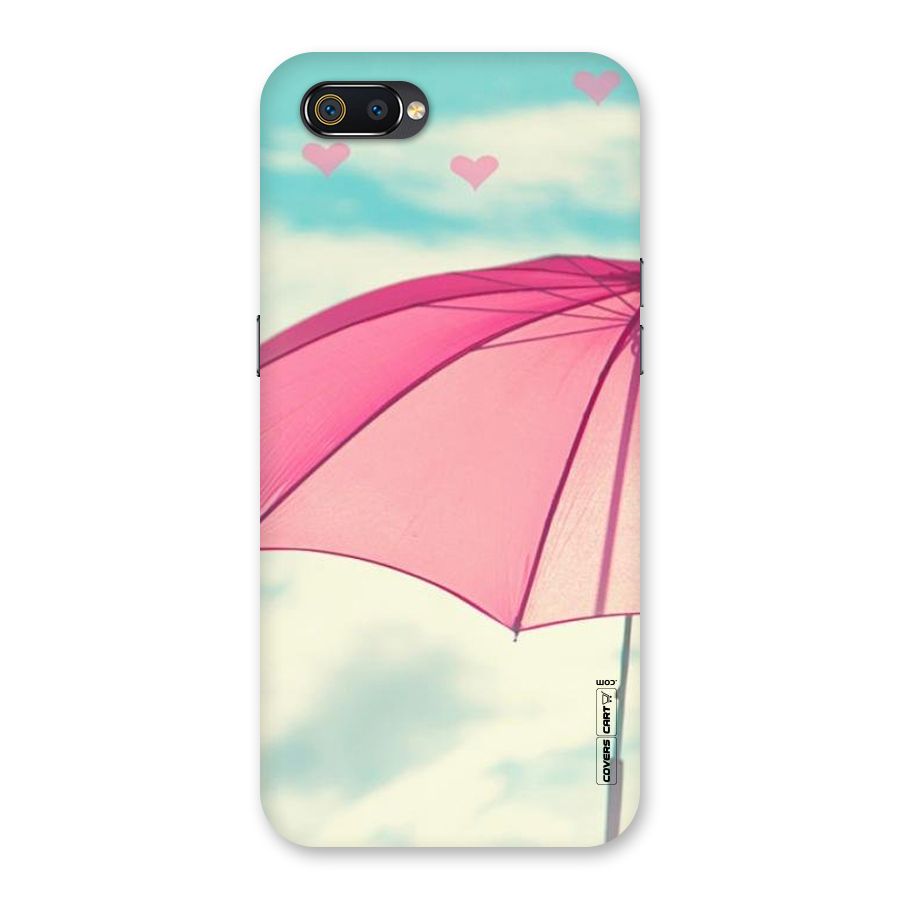 Cute Pink Umbrella Back Case for Realme C2