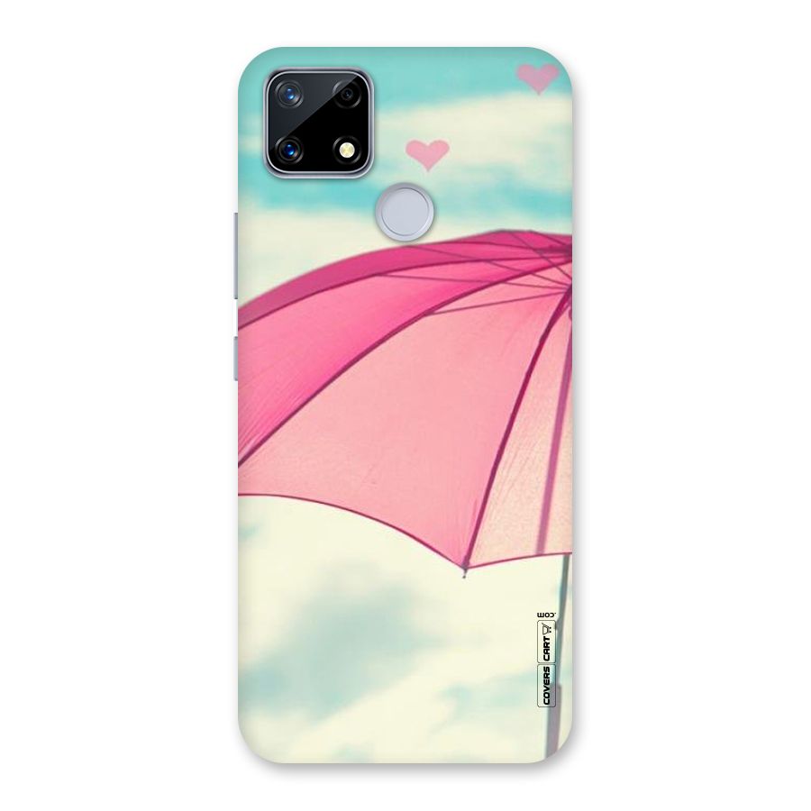 Cute Pink Umbrella Back Case for Realme Narzo 20