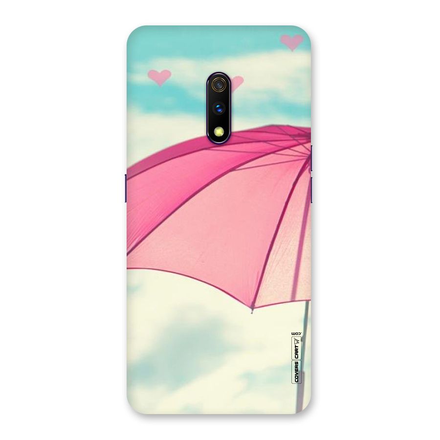 Cute Pink Umbrella Back Case for Realme X