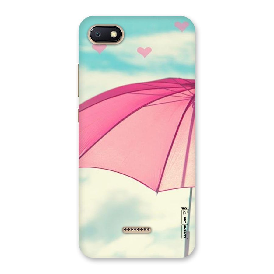 Cute Pink Umbrella Back Case for Redmi 6A