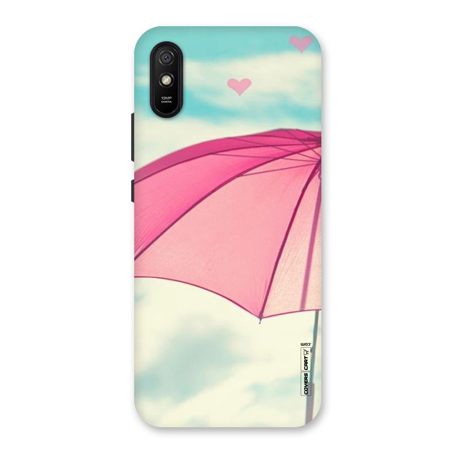 Cute Pink Umbrella Back Case for Redmi 9A