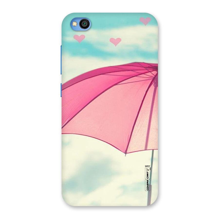 Cute Pink Umbrella Back Case for Redmi Go