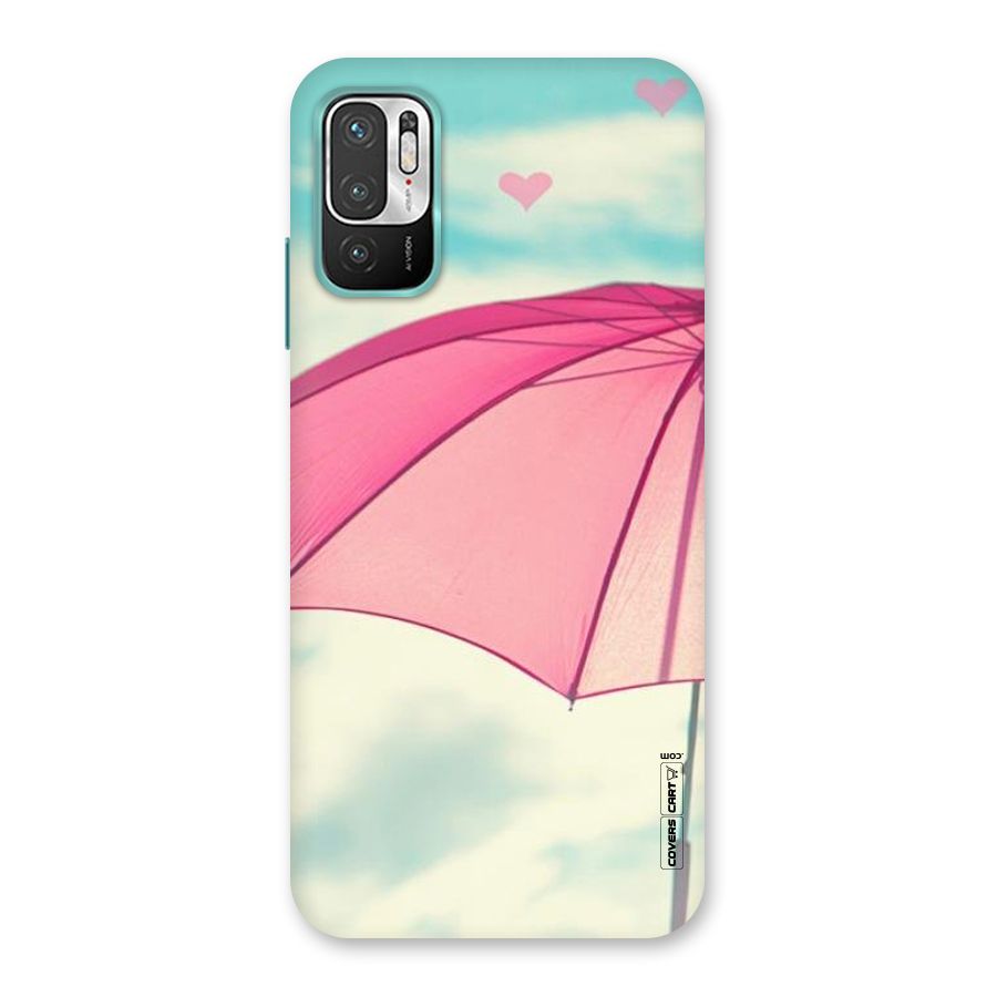 Cute Pink Umbrella Back Case for Redmi Note 10T 5G