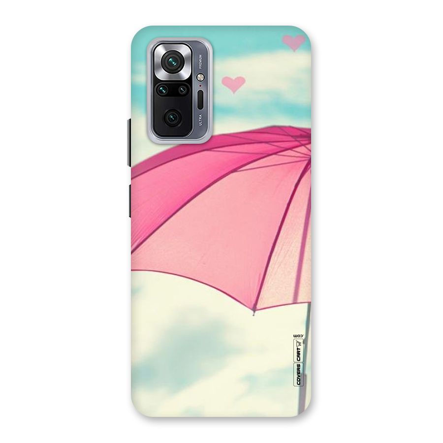 Cute Pink Umbrella Back Case for Redmi Note 10 Pro Max
