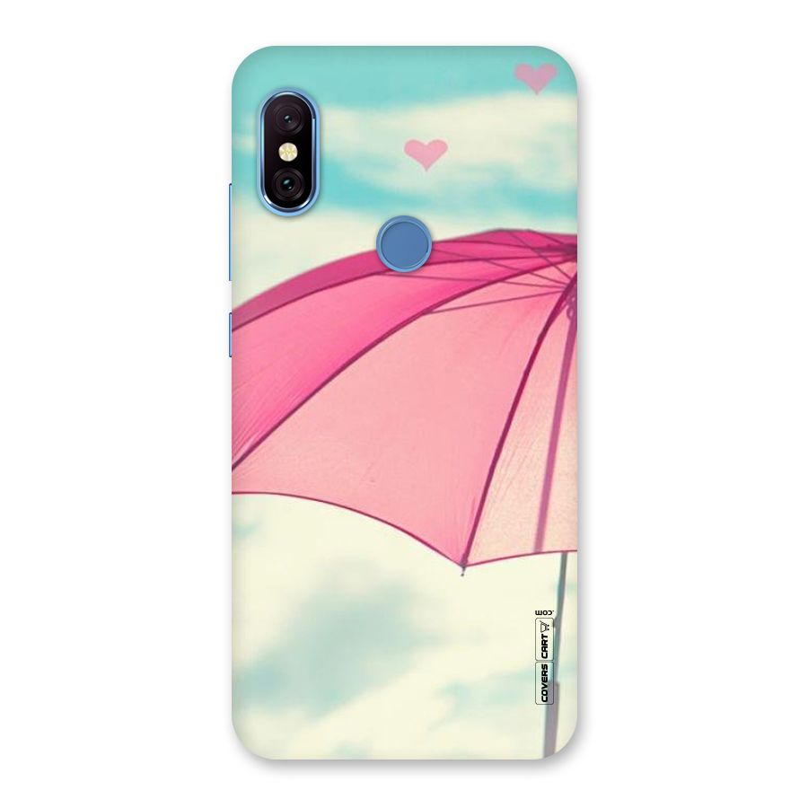 Cute Pink Umbrella Back Case for Redmi Note 6 Pro