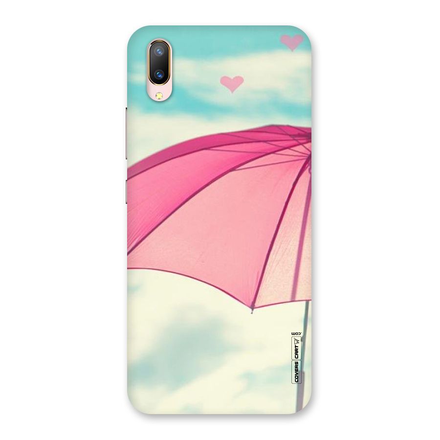 Cute Pink Umbrella Back Case for Vivo V11 Pro