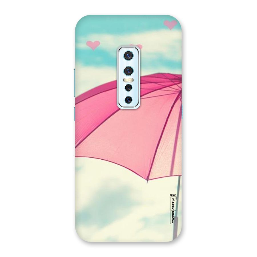 Cute Pink Umbrella Back Case for Vivo V17 Pro
