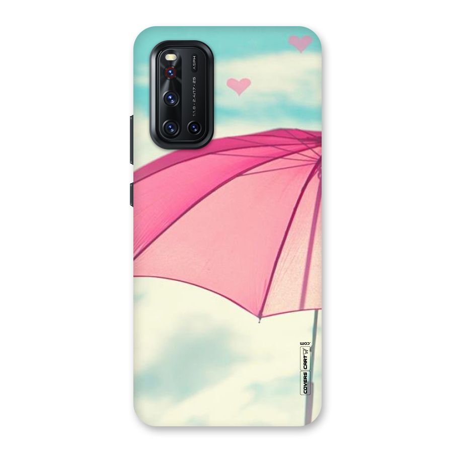 Cute Pink Umbrella Back Case for Vivo V19