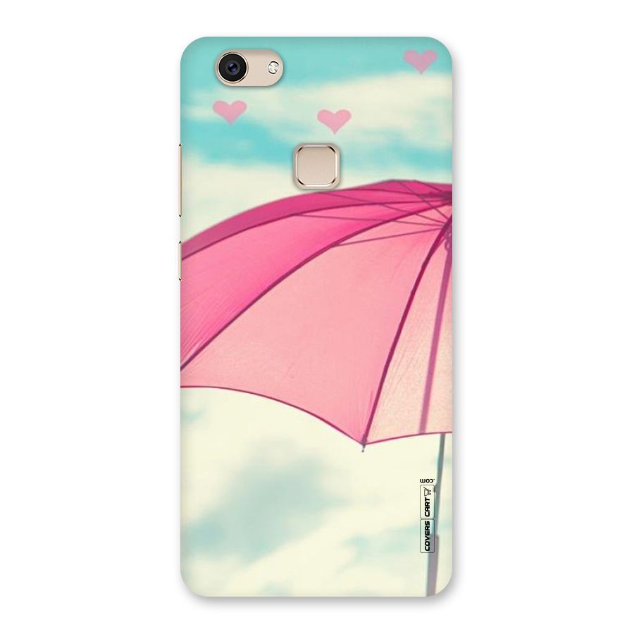 Cute Pink Umbrella Back Case for Vivo V7