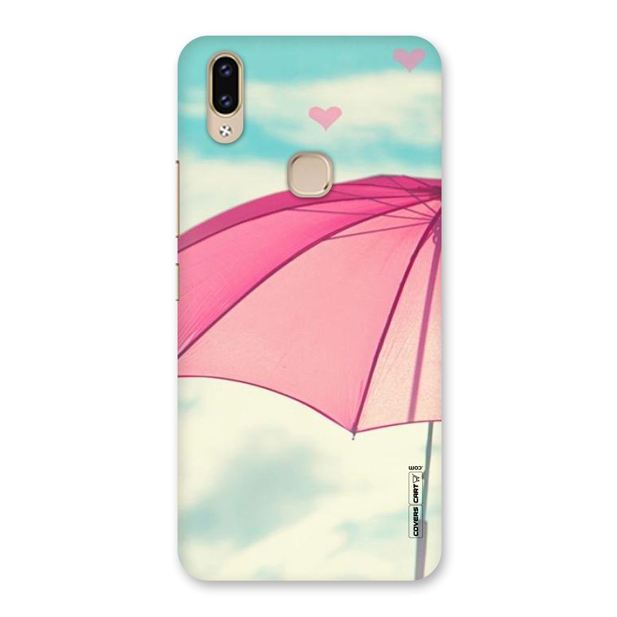 Cute Pink Umbrella Back Case for Vivo V9 Youth