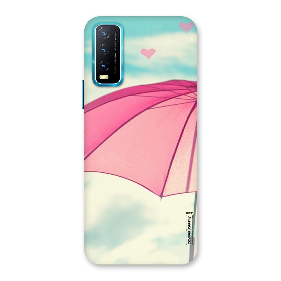 Cute Pink Umbrella Back Case for Vivo Y20G