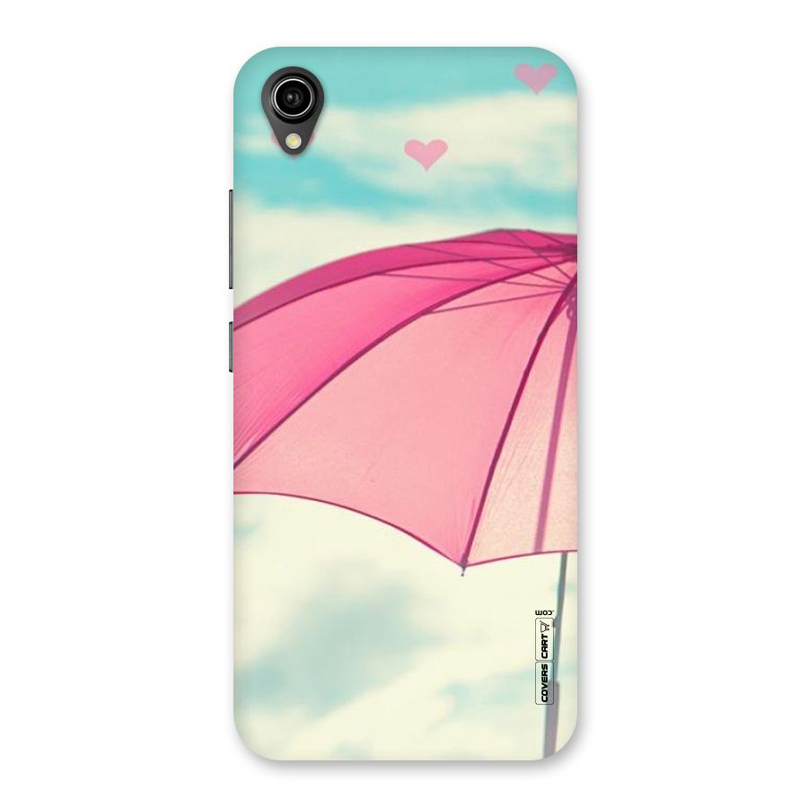 Cute Pink Umbrella Back Case for Vivo Y90