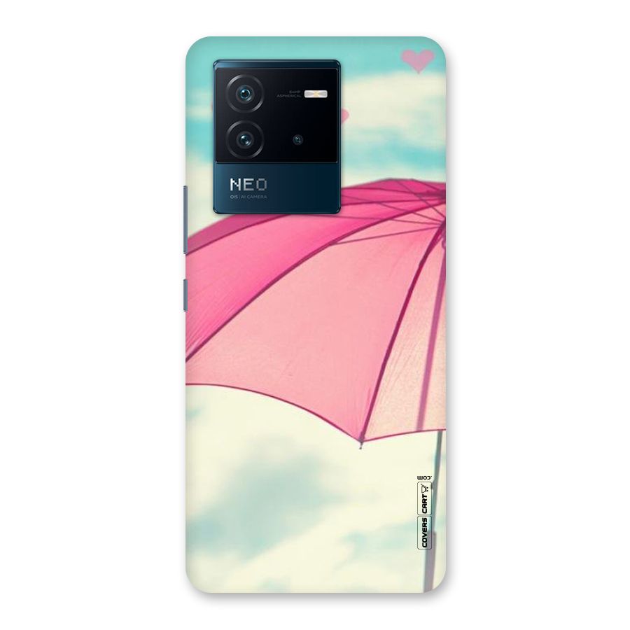 Cute Pink Umbrella Back Case for Vivo iQOO Neo 6 5G