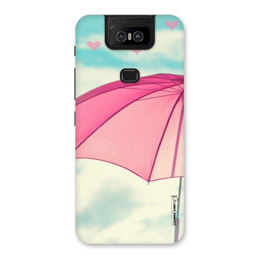 Cute Pink Umbrella Back Case for Zenfone 6z