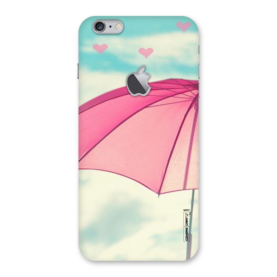 Cute Pink Umbrella Back Case for iPhone 6 Plus 6S Plus Logo Cut