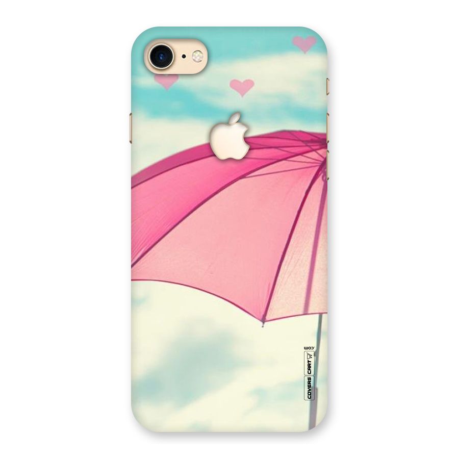 Cute Pink Umbrella Back Case for iPhone 7 Apple Cut