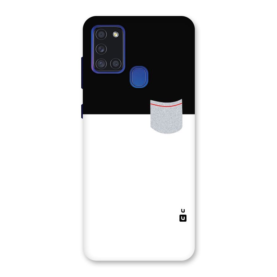 Cute Pocket Simple Back Case for Galaxy A21s