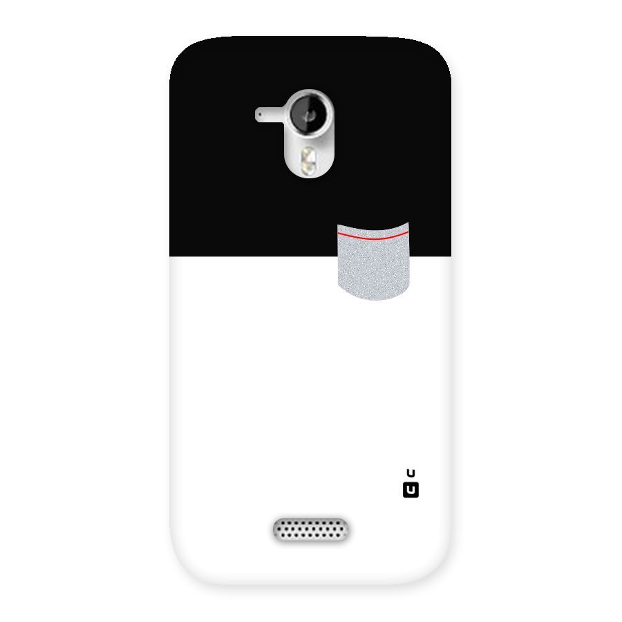 Cute Pocket Simple Back Case for Micromax Canvas HD A116