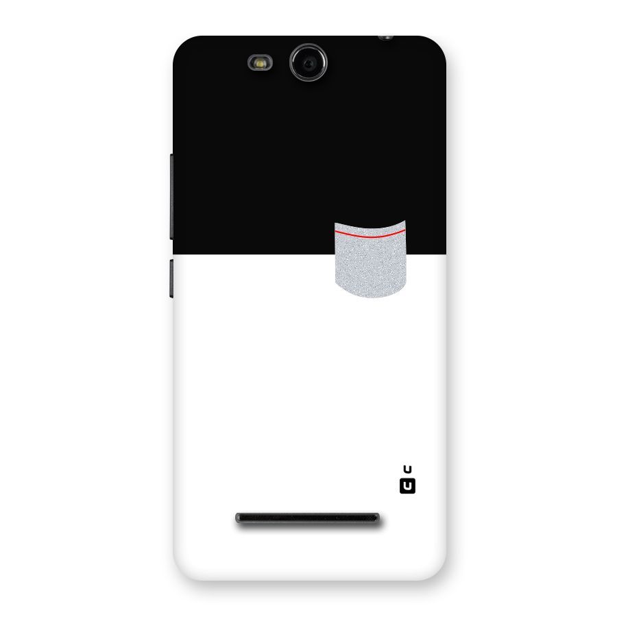 Cute Pocket Simple Back Case for Micromax Canvas Juice 3 Q392