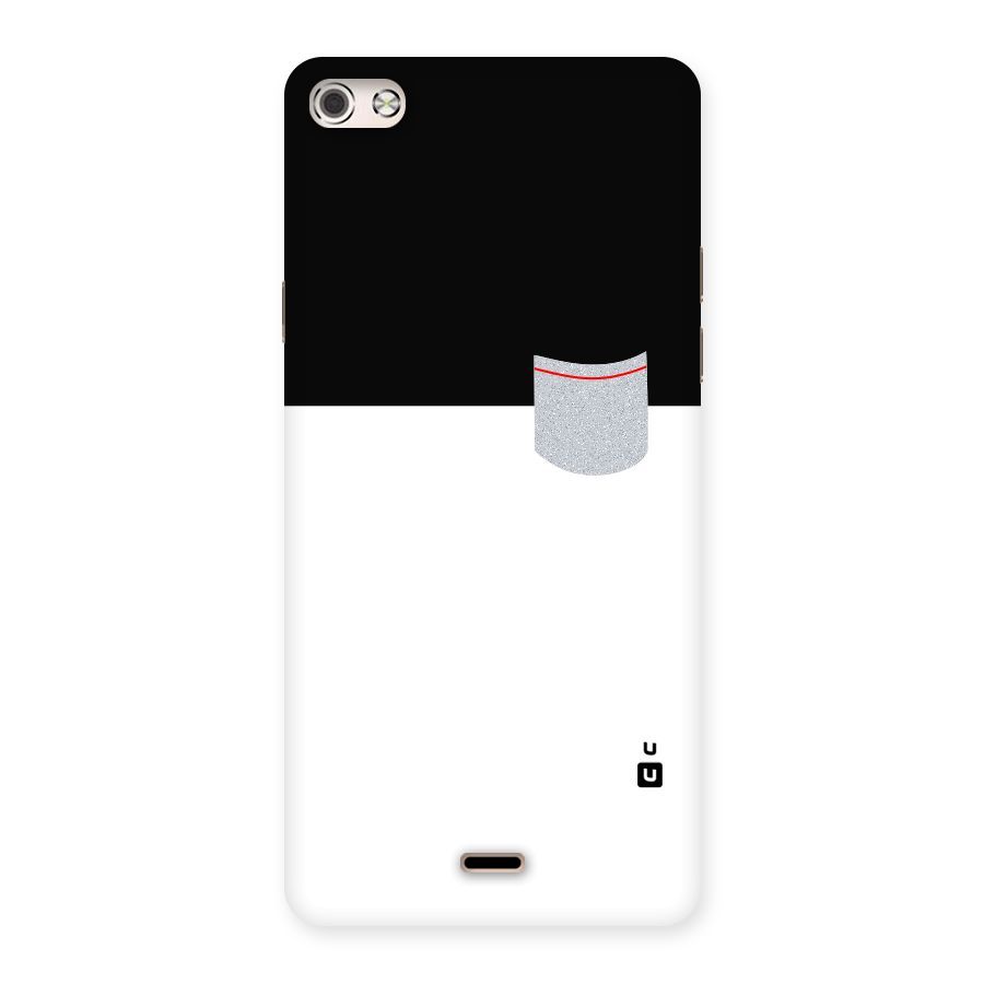 Cute Pocket Simple Back Case for Micromax Canvas Silver 5