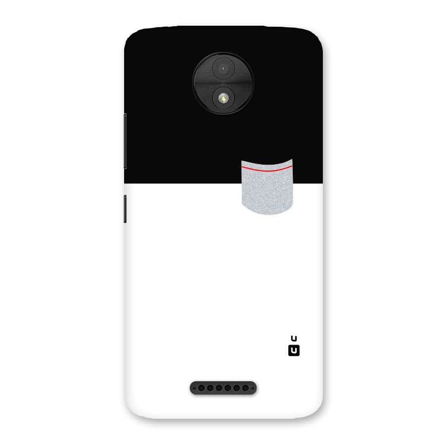 Cute Pocket Simple Back Case for Moto C