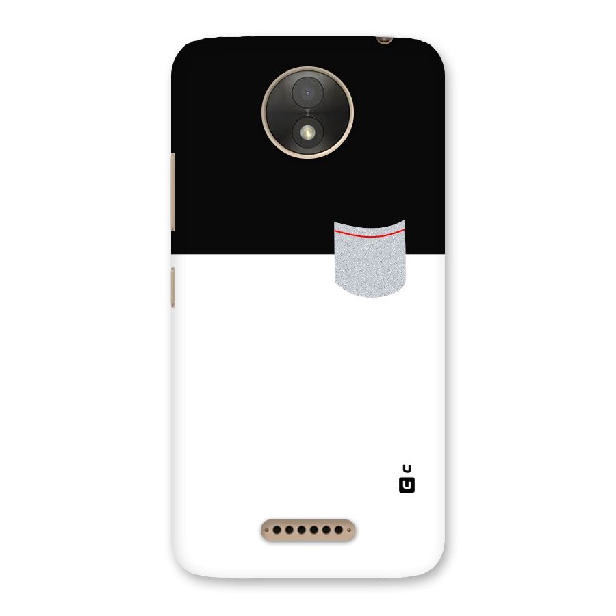 Cute Pocket Simple Back Case for Moto C Plus