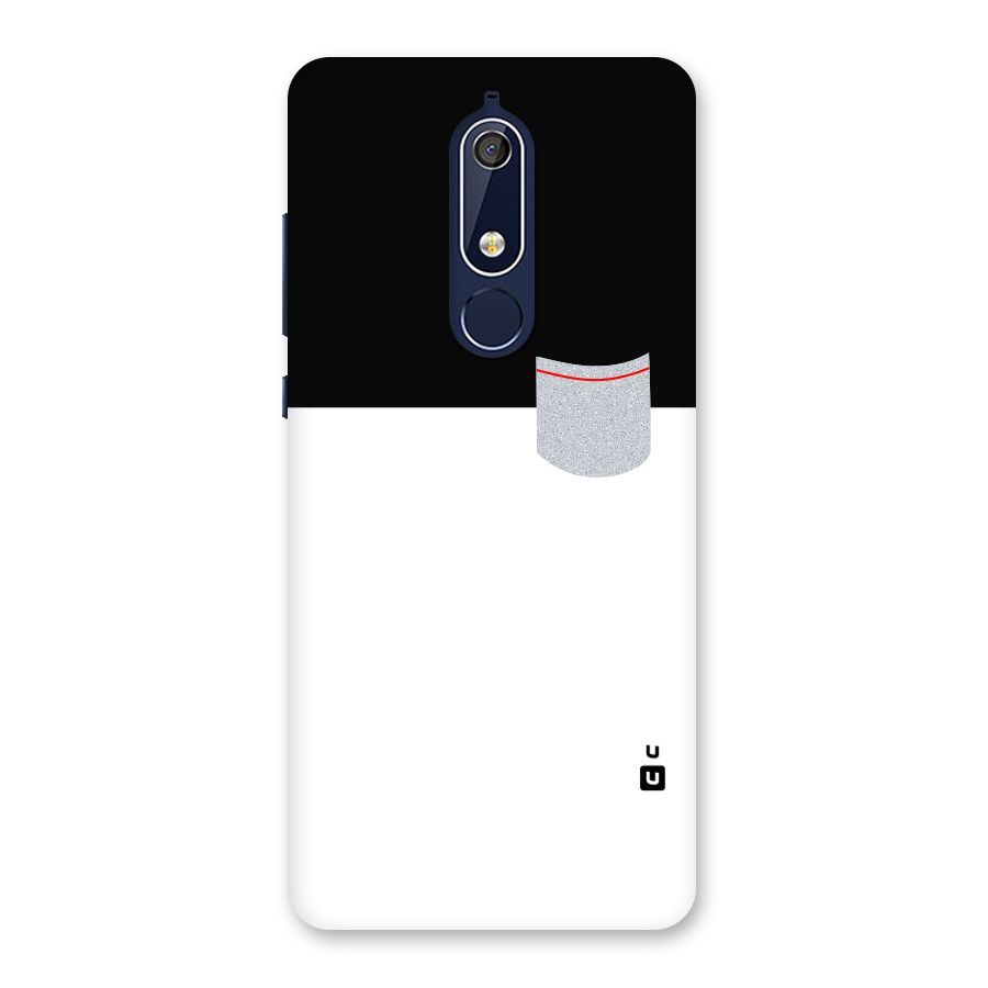 Cute Pocket Simple Back Case for Nokia 5.1