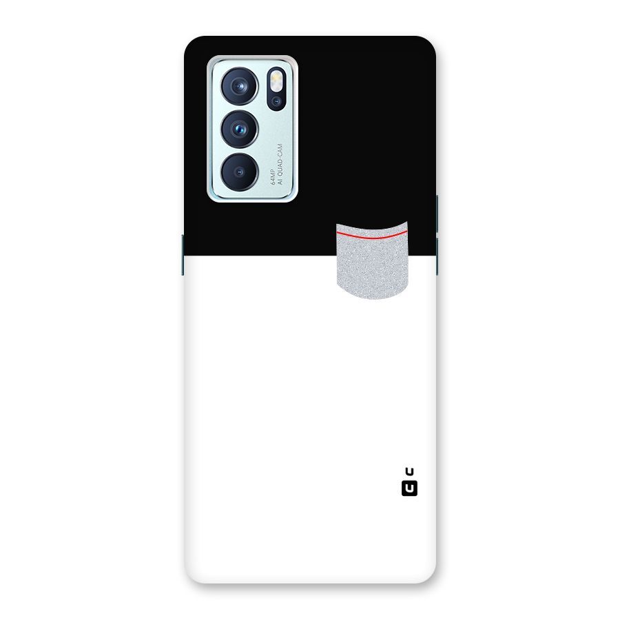 Cute Pocket Simple Back Case for Oppo Reno6 Pro 5G