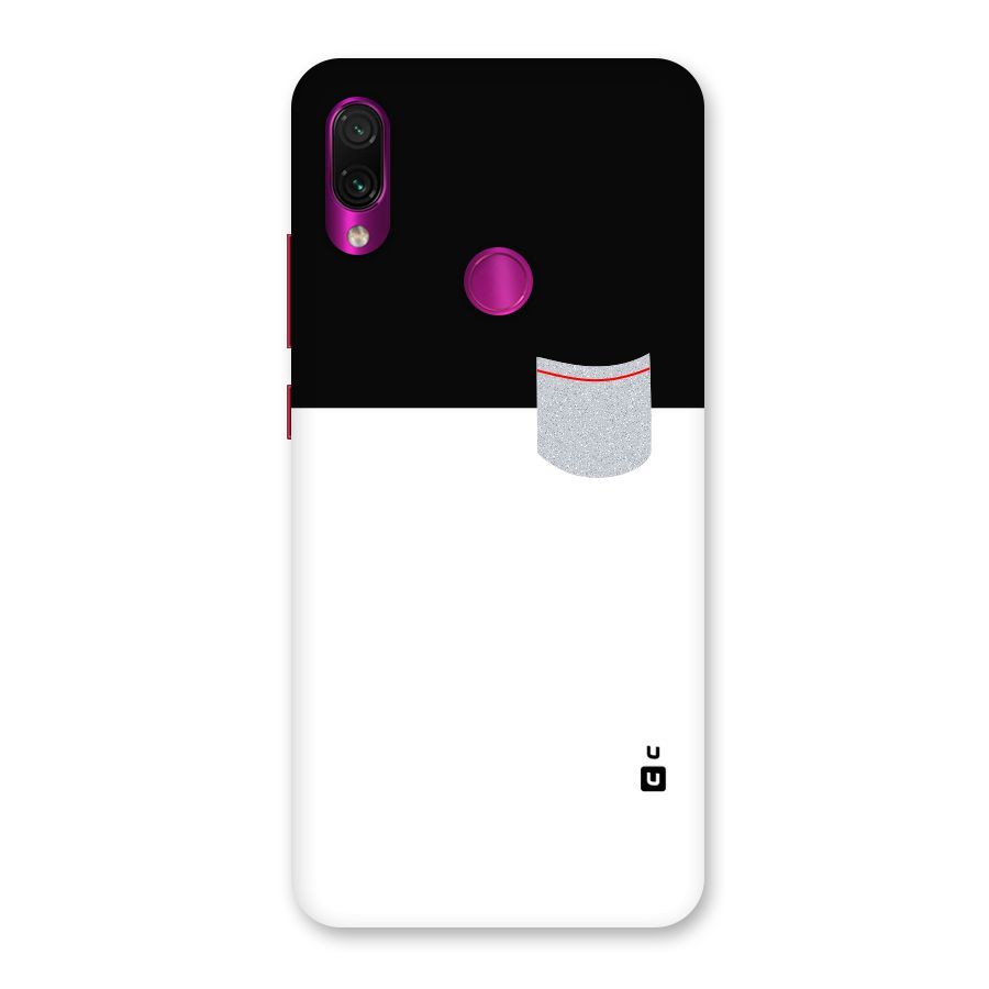 Cute Pocket Simple Back Case for Redmi Note 7 Pro