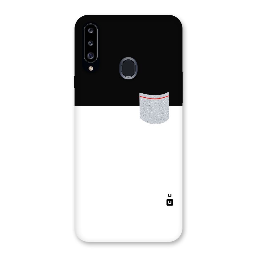 Cute Pocket Simple Back Case for Samsung Galaxy A20s