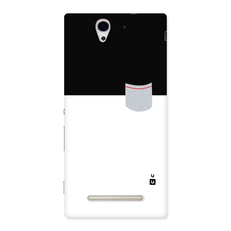 Cute Pocket Simple Back Case for Sony Xperia C3