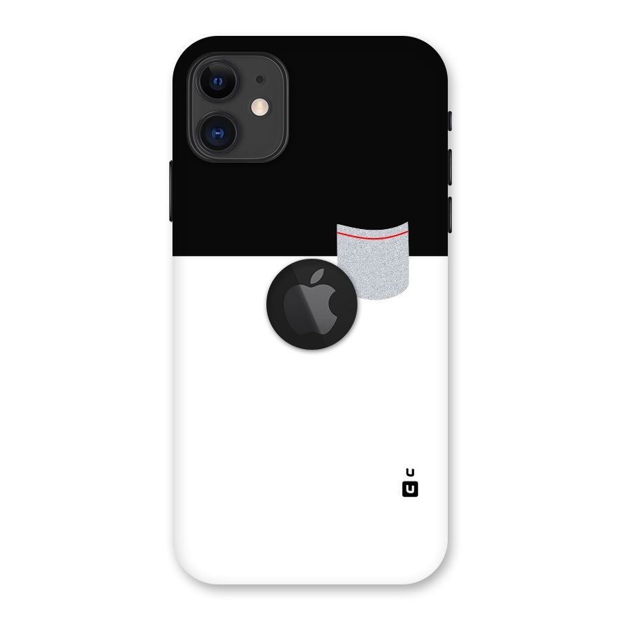 Cute Pocket Simple Back Case for iPhone 11 Logo Cut