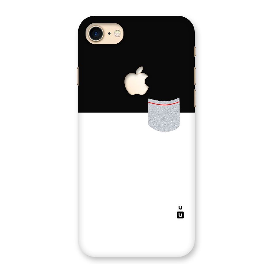 Cute Pocket Simple Back Case for iPhone 7 Apple Cut
