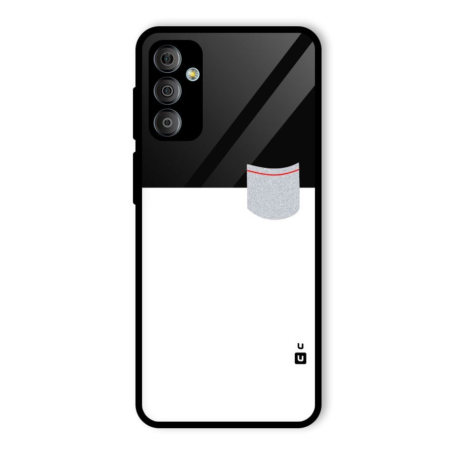 Cute Pocket Simple Glass Back Case for Galaxy F23