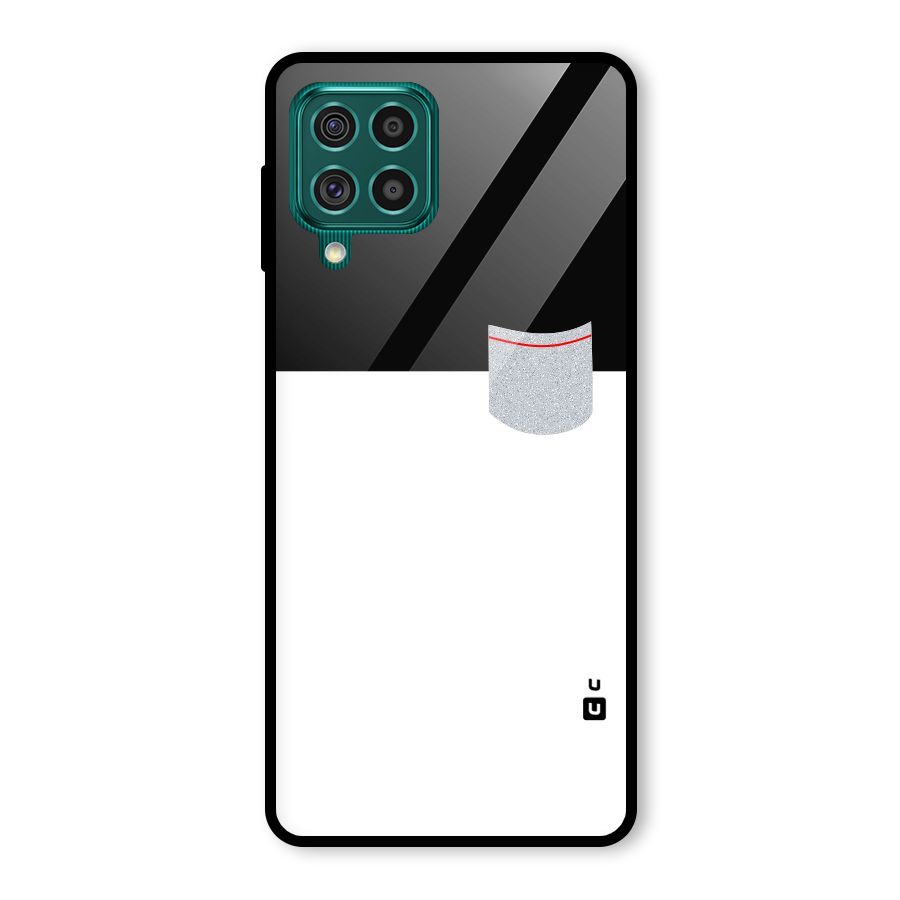 Cute Pocket Simple Glass Back Case for Galaxy F62