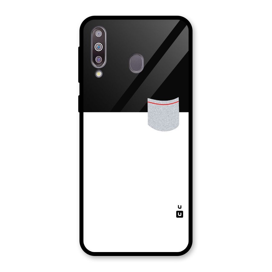 Cute Pocket Simple Glass Back Case for Galaxy M30