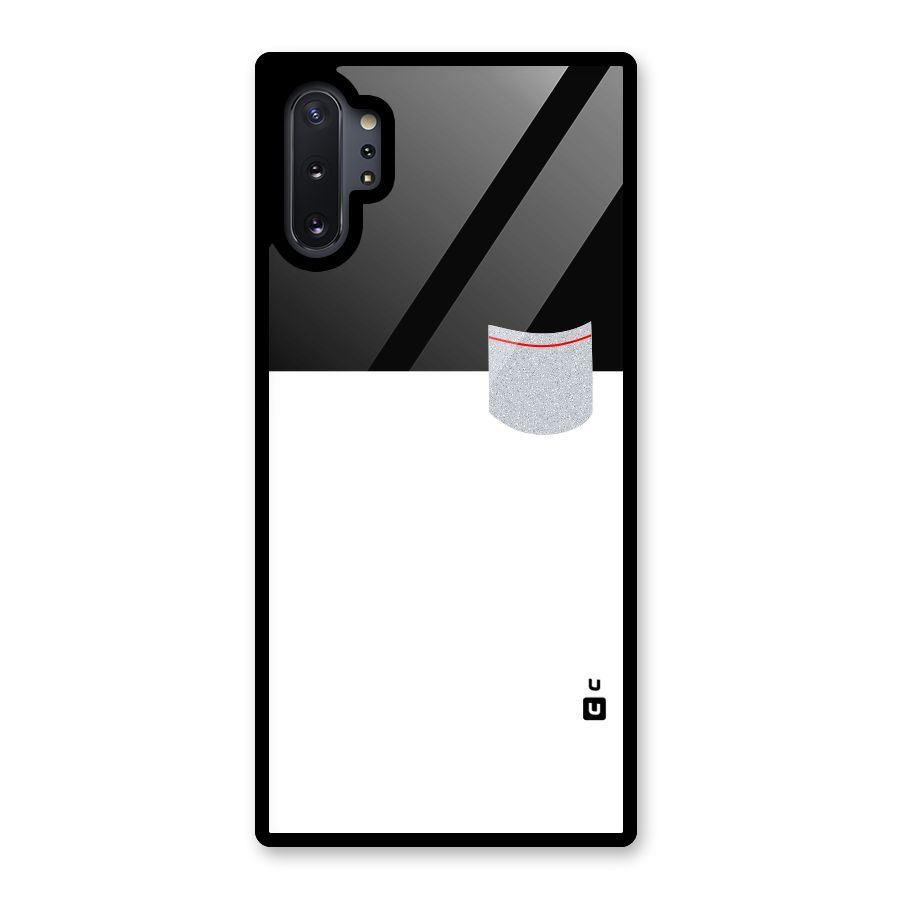 Cute Pocket Simple Glass Back Case for Galaxy Note 10 Plus