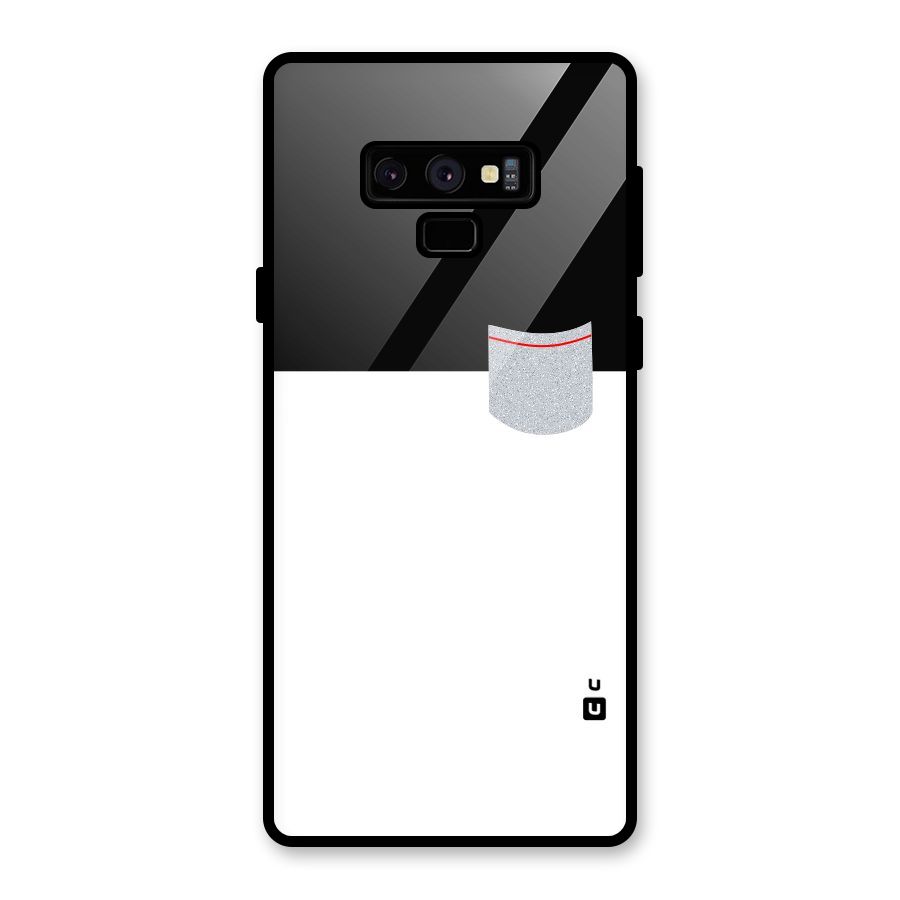 Cute Pocket Simple Glass Back Case for Galaxy Note 9