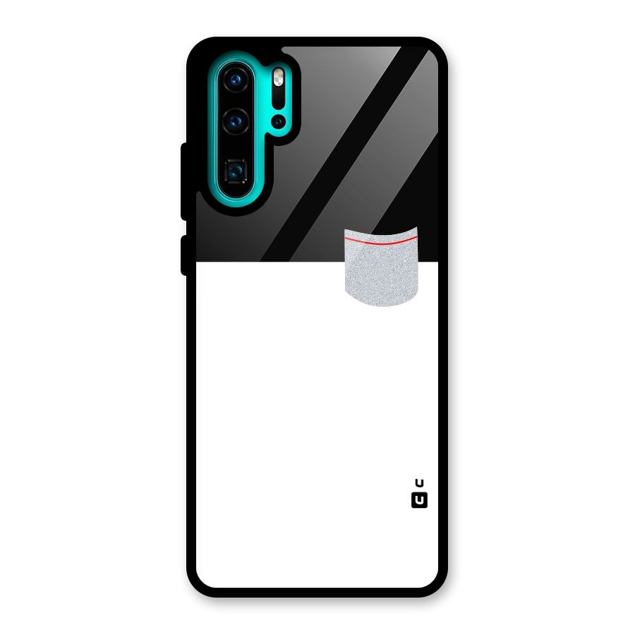 Cute Pocket Simple Glass Back Case for Huawei P30 Pro