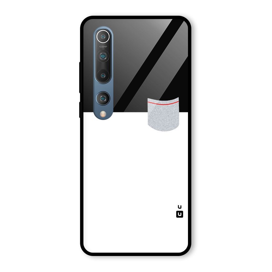 Cute Pocket Simple Glass Back Case for Mi 10
