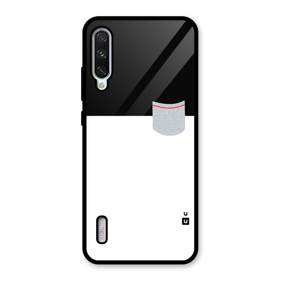 Cute Pocket Simple Glass Back Case for Mi A3