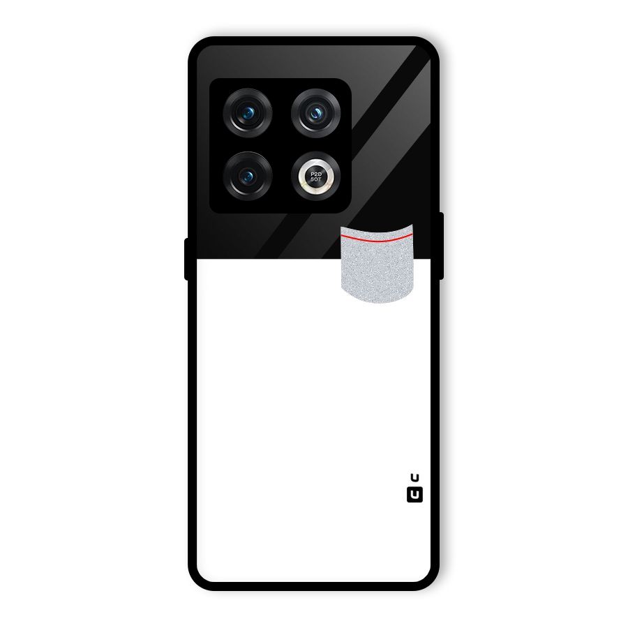 Cute Pocket Simple Glass Back Case for OnePlus 10 Pro 5G