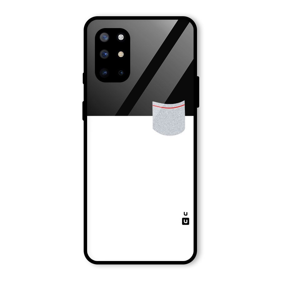Cute Pocket Simple Glass Back Case for OnePlus 8T