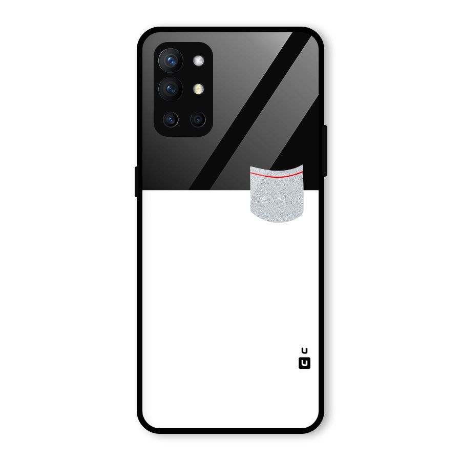 Cute Pocket Simple Glass Back Case for OnePlus 9R
