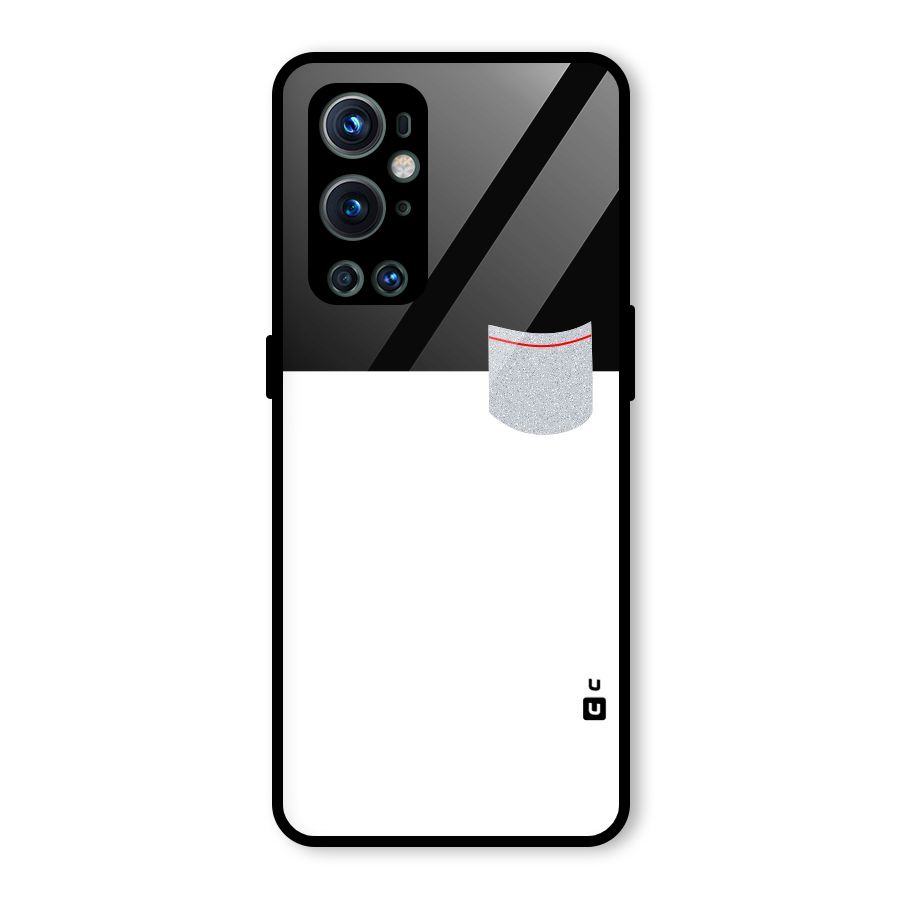 Cute Pocket Simple Glass Back Case for OnePlus 9 Pro