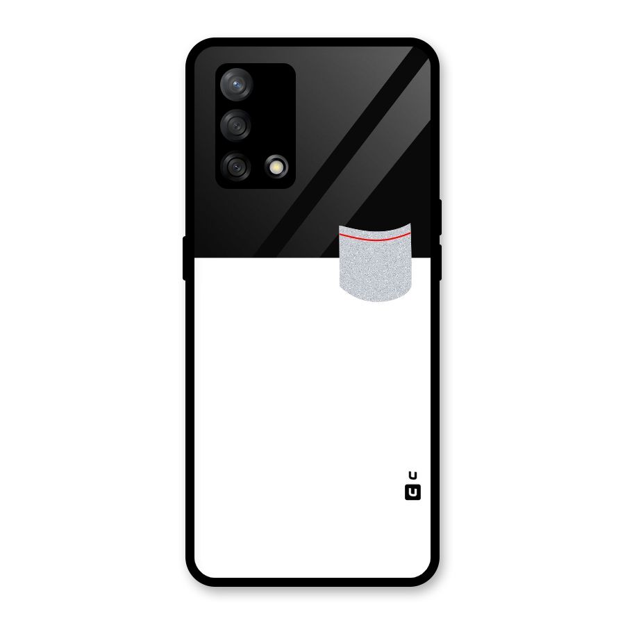 Cute Pocket Simple Glass Back Case for Oppo F19